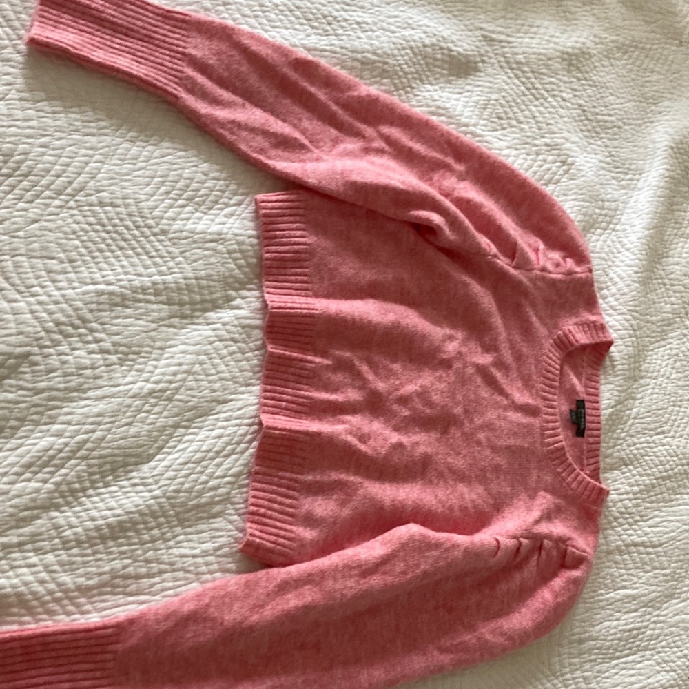 Pink long sleeved sweater